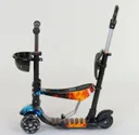 Photo 4 — 3-wheel scooter 5-in-1, blue, with light-up wheels, seat and parent handle