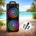 Фото 2 — Портативная караоке-колонка TTD-2807 с Bluetooth и RGB-подсветкой