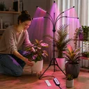 Фото 2 — Светодиодная фитолампа Grow Light для выращивания растений / Фитолампа для комнатных растений на штативе с пультом таймером