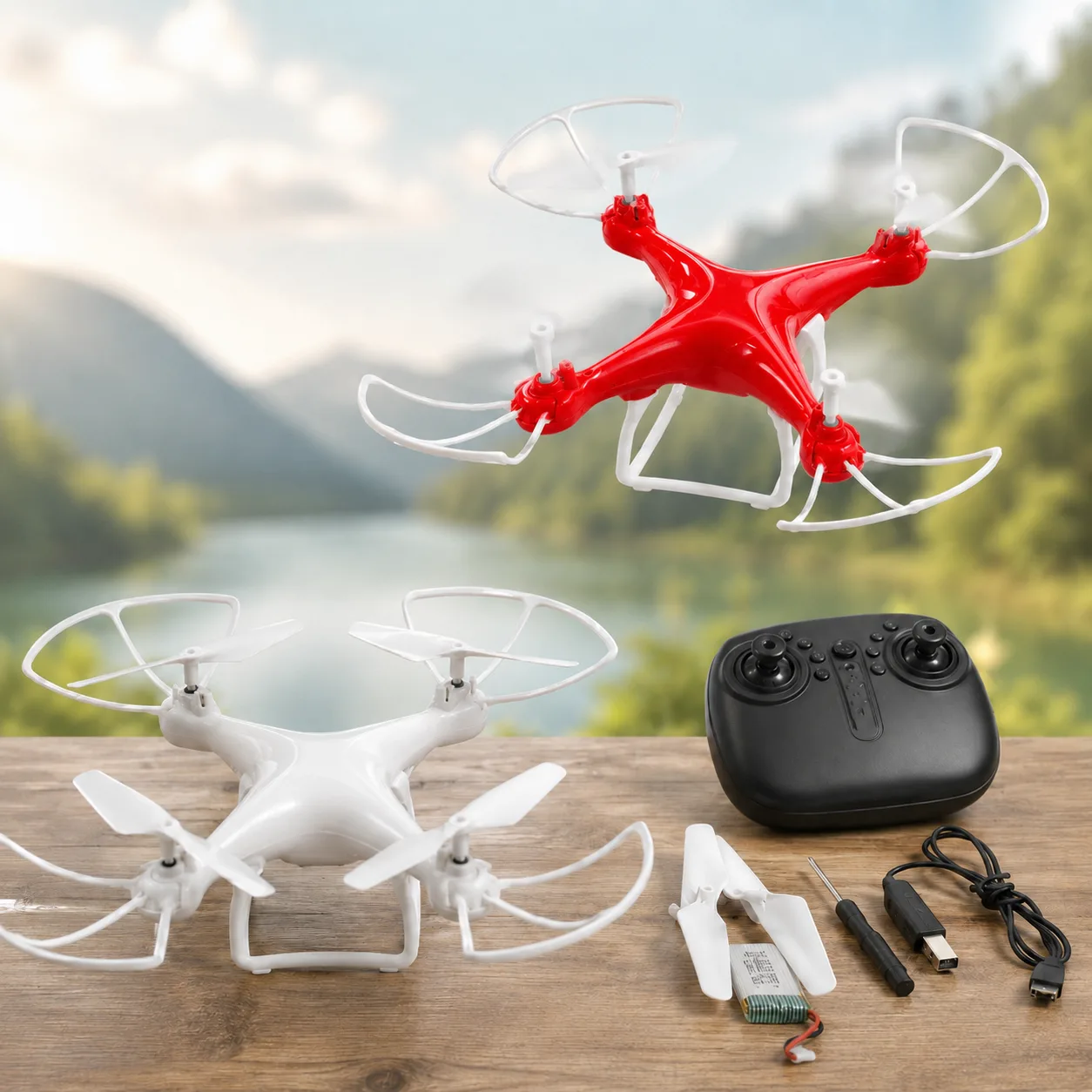 Квадрокоптер Drone X8 з камерою, стабілізацією та пультом керування