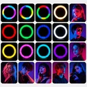 Фото 4 — Кільцева лампа 56 см RGB RD-22 Crystal Diamond Lamp / Двостороння кольорова лампа для селфі / Лампа блогера