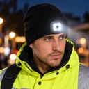 Фото 2 — Акумуляторна шапка з LED-ліхтариками USB / Шапка B028 з подвійним підсвічуванням спереду та ззаду