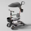 Photo 5 — Kids scooter-transformer 5-in-1 with safety bumper, green