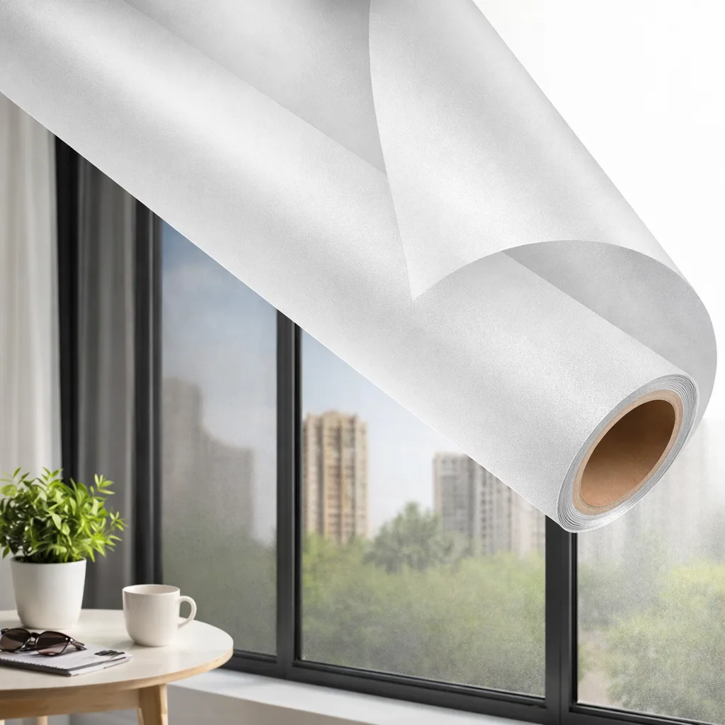 Self-adhesive frosted window film, 90x100 cm