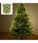 Photo 4 — LED string lights Dew 200 m, warm white, green wire, 2000 LEDs, with remote