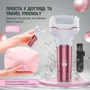 Photo 2 — Electric roller foot file with LCD display, pink