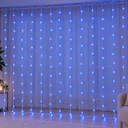 Фото 3 — Гирлянда водопад Curtain-Lights Itrains 3×1,5 м Синий