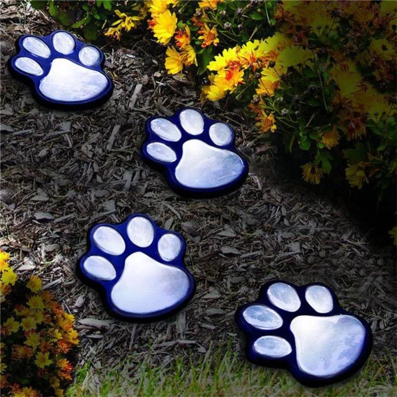Світильник Solar Paw Print Lights на сонячній батареї, 4 шт