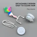 Photo 4 — Interactive USB cat toy Zoomax 2-in-1 with laser and feathers
