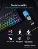 Фото 3 — Мікрофон конденсаторний Yanmai SF666R USB з RGB-підсвічуванням