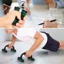 Photo 2 — Fitness set 5-in-1: ab roller, push-up stand, jump rope, hand gripper, mat