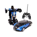 Фото 4 — Машинка-трансформер Bugatti Robot Car, 18 см, синя, з пультом