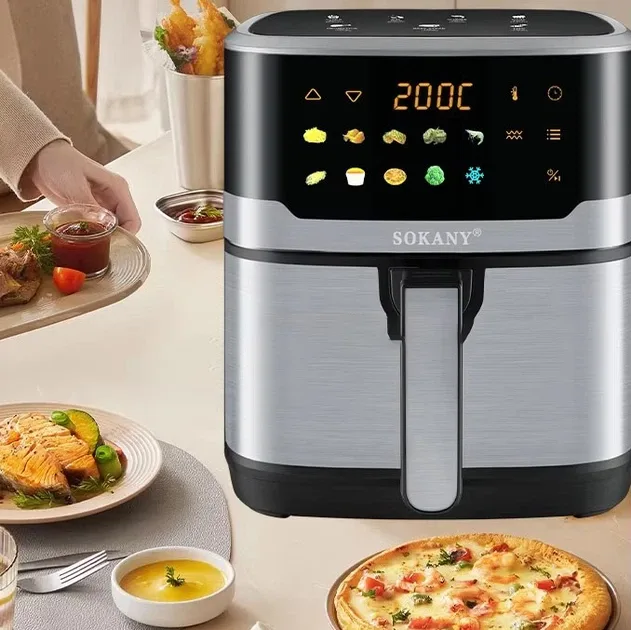 Аерофритюрниця Sokany SK-10085 2200Вт, 12л, сенсорне керування