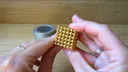 Фото 4 — Неокуб NeoCube золотий металевий, 216 кульок 5 мм, у боксі