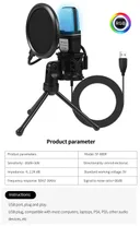 Фото 6 — Мікрофон конденсаторний Yanmai SF666R USB з RGB-підсвічуванням