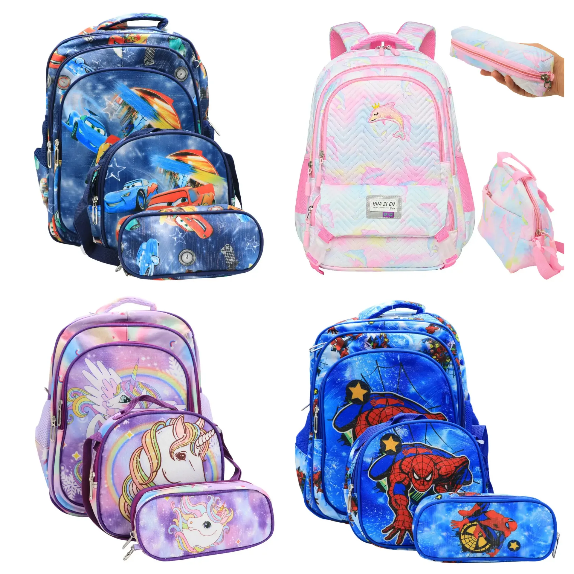 Kids School Set 3-in-1 (backpack, pencil case, bag) for boys, 43x20x31 cm