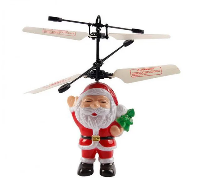 Іграшка літаючий Дід Мороз Flying Santa