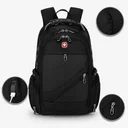 Фото 1 — Рюкзак SwissGear 8810 для ноутбука, туристичний, чорний