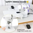 Фото 5 — Міні швейна машинка Sewing Machine 202A з педаллю / Швейна машинка FHSM 202 A з дошкою від мережі та батарейок