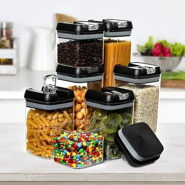 Органайзер для сипучих Food Storage Container, набір 5 пластикових контейнерів для круп