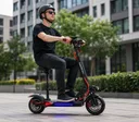 Фото 2 — Електросамокат Kugoo M4 Pro з сидінням та LED-підсвічуванням, 48V 21Ah, 1500 Вт, до 150кг