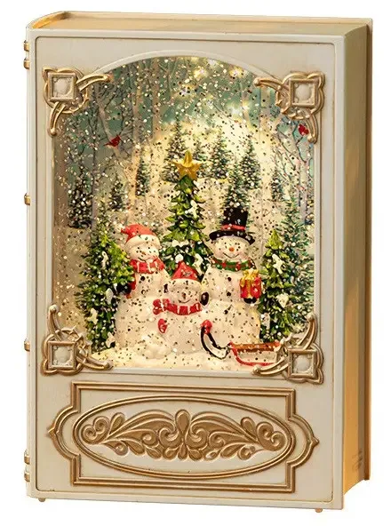 Новогодний музыкальный ночник-светильник XMAS WDL 24023B, Снеговик