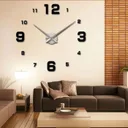 Фото 5 — Настінний годинник 3D «DIY Clock» з цифрами, 60-120 см, чорний