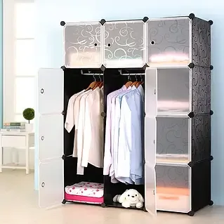 Шкаф складной пластиковый Storage Cube Cabinet, 12 секций