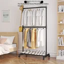 Photo 3 — Floor-standing clothing and shoe rack on wheels AND 6009B