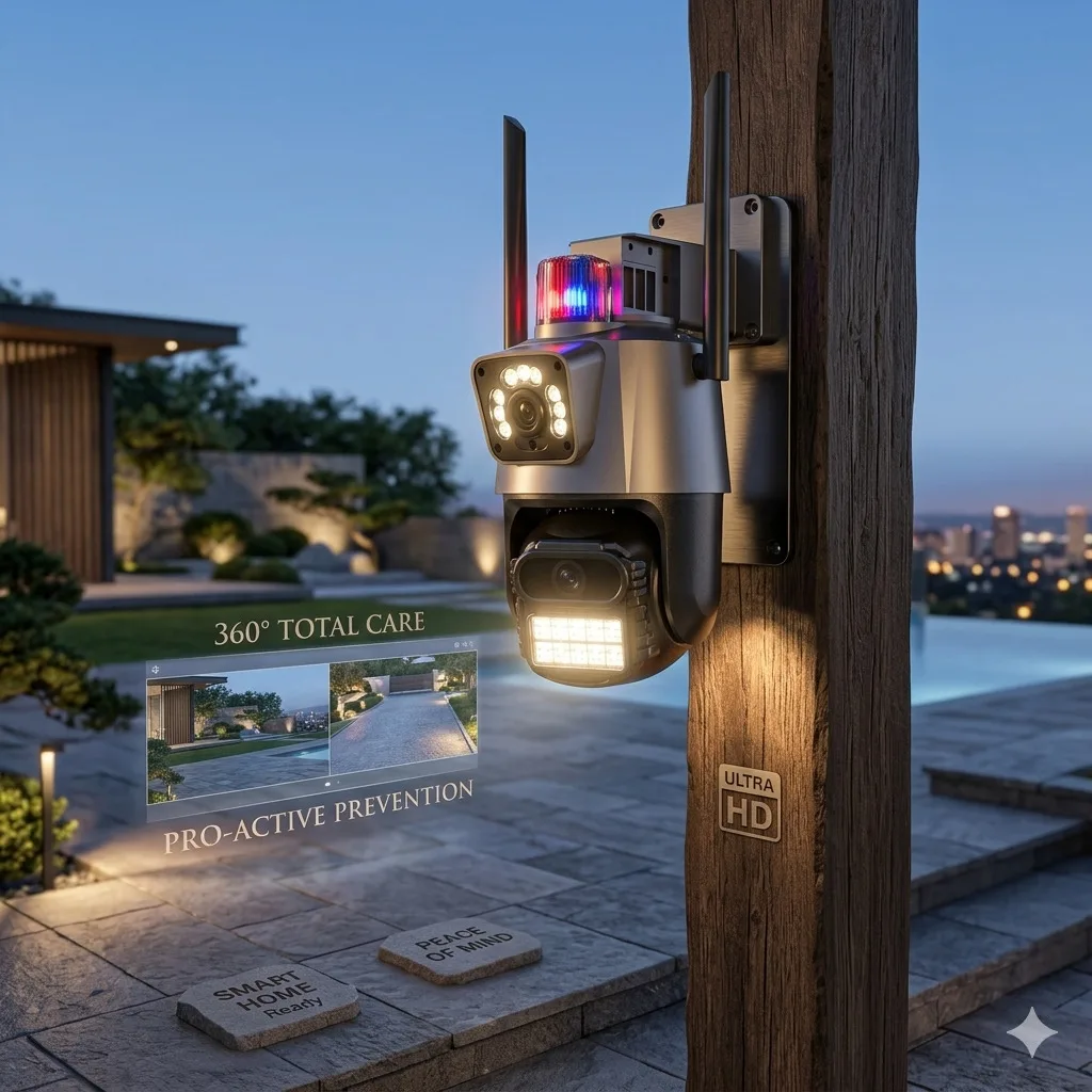 Waterproof PTZ WiFi camera P-11 ICSEE, 6MP, with night vision