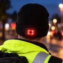 Фото 3 — Акумуляторна шапка з LED-ліхтариками USB / Шапка B028 з подвійним підсвічуванням спереду та ззаду