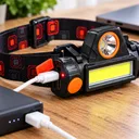 Фото 4 — Акумуляторний ліхтар High Power Headlamp / Налобний ліхтарик COB/XPE із USB-зарядкою