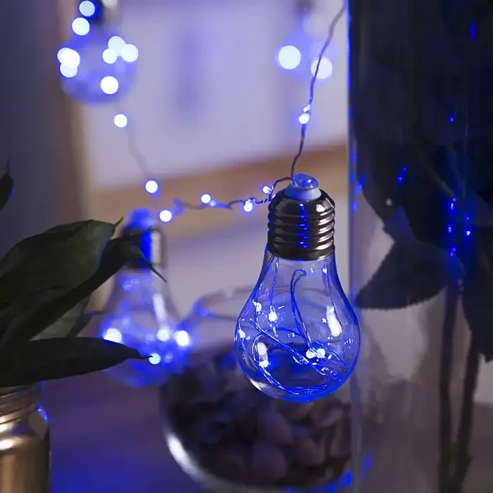 Гирлянда лампа Эдисона RD-9008, 75 LED, 3,2 м, Микс RGB, синий