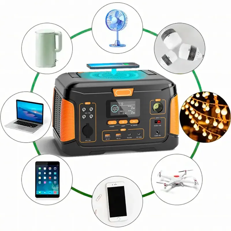 Power Station WX1439, 1000W (252,000 mAh), Pure Sine Wave, USB, Type-C, DC, 2 Outlets, Flashlight
