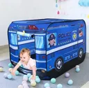 Фото 1 — Дитячий ігровий намет TK Group TENT «Поліцейський автобус», 110х70х70 см, синій, у сумці