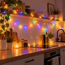 Фото 2 — Гірлянда 500 LED різнокольорова на білому дроті 220V Мульті/ Світлодіодна гірлянда-нитка