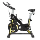 Фото 4 — Велотренажер Everfit Spin Bike 118 жовтий, з маховиком, підсклянником та ЖК-дисплеєм