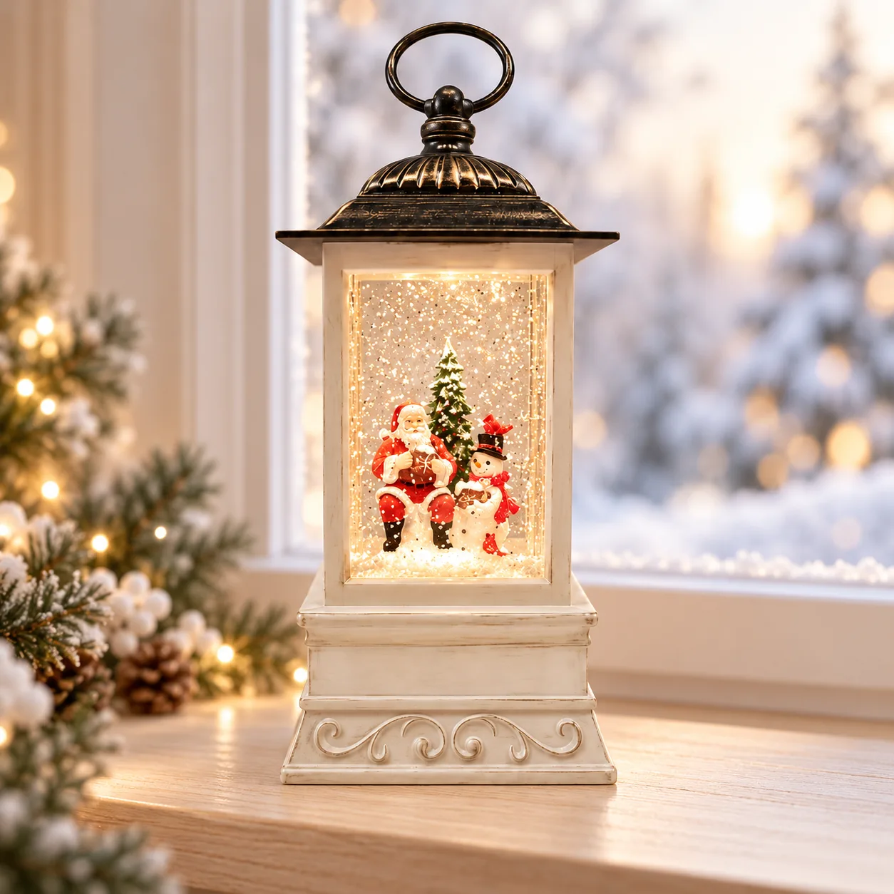 Нічник новорічний-ліхтар XMAS WDL-24004A 21,5 см