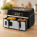 Photo 1 — Dual-chamber air fryer T.K. Line TK00274 5000W+3500W / Air grill with touch control Sync and Dual Cook 10L+8L