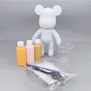 Фото 3 — Флюїдний ведмедик DIY Creative Fluid Bear 33 см, набір для творчості з 3 фарбами