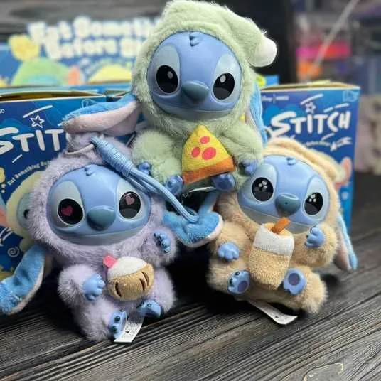 М'яка колекційна іграшка-сюрприз брелок Стіч/Stitch Labubu 15 см (колір і вид випадковий)