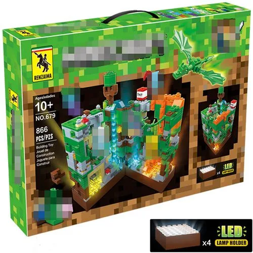 Детский конструктор Лего Minecraft «Битва в джунглях» 679, 866 деталей