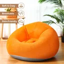 Фото 4 — Крісло-пуф надувне Inflatable Sofa 110×110×85 см, помаранчеве