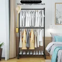 Photo 4 — Floor-standing clothing and shoe rack on wheels AND 6009B