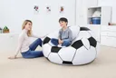 Фото 6 — Крісло-пуф надувне Inflatable Sofa 110×110×85 см, чорно-біле