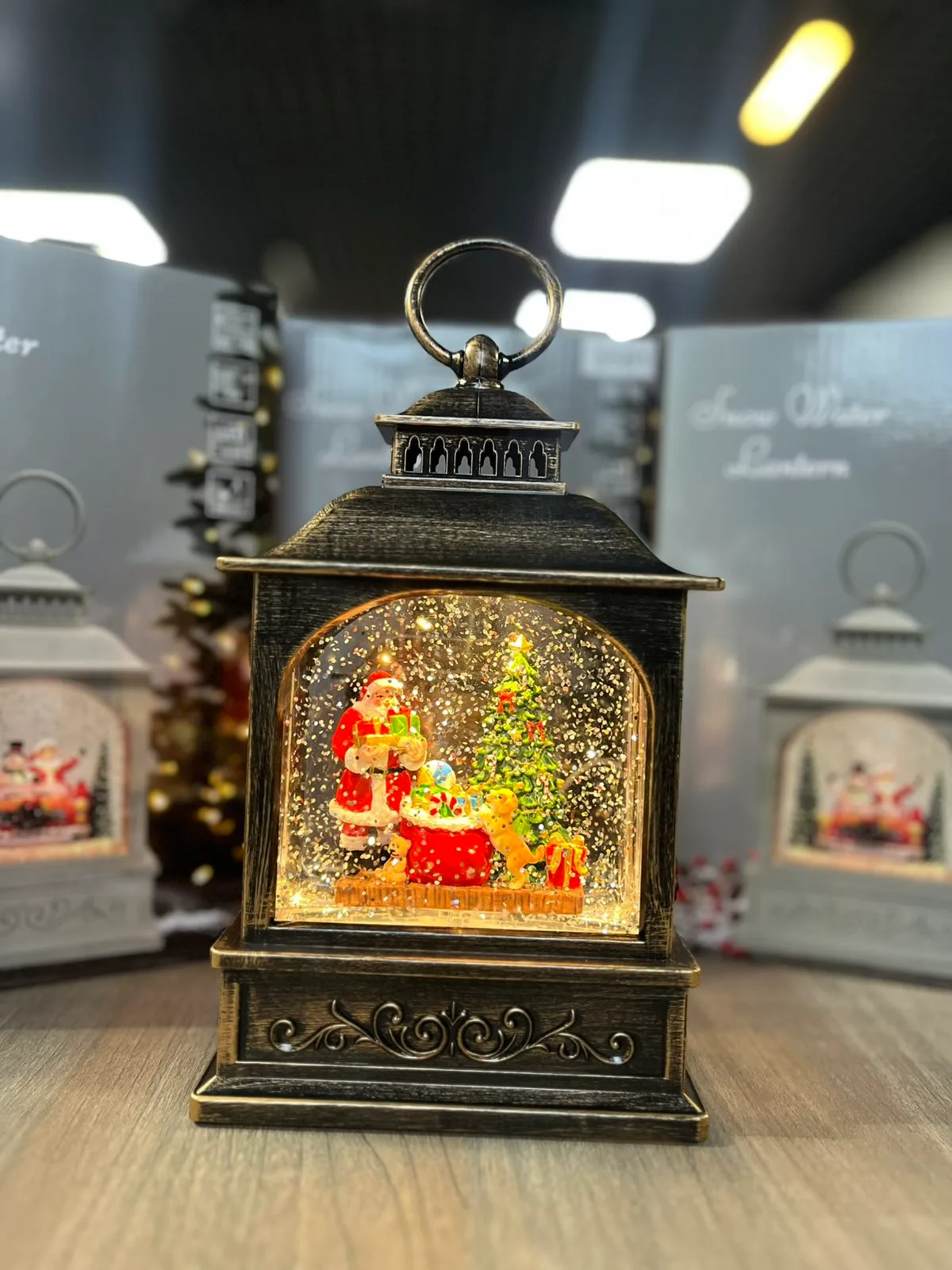 Фонарь новогодний музыкальный "Санта Клаус" с подсветкой Xmas WDL 24072D