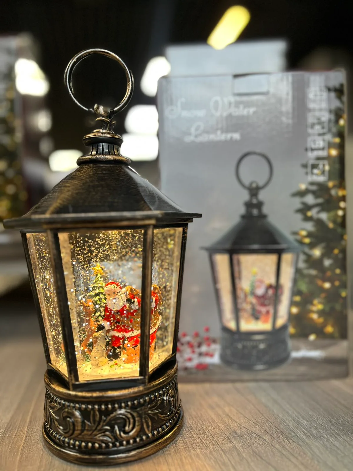 Фонарь новогодний музыкальный "Санта Клаус" XMAS WDL 24077A
