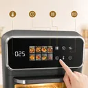 Фото 3 — Чорна Електрична мультипіч Top Kitchen TK-00244 12л / Аерогриль з сенсорним керуванням 2400 Вт 10 програм