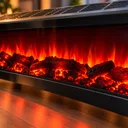 Фото 4 — Електричний обігрівач 3D-полум'я / Камін підлоговий 1500W / Обігрівач з LED-імітацією вогню