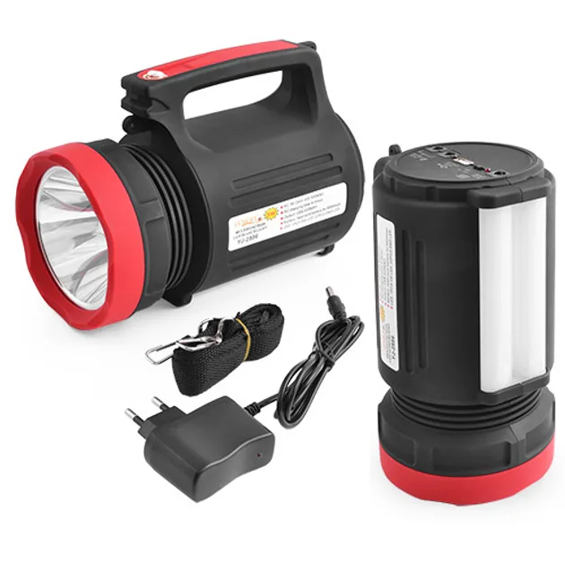 Ліхтар потужний Wimpex WX-2886 на акумуляторі, 5W+22 LED 5500mAh, 3 режими + power bank